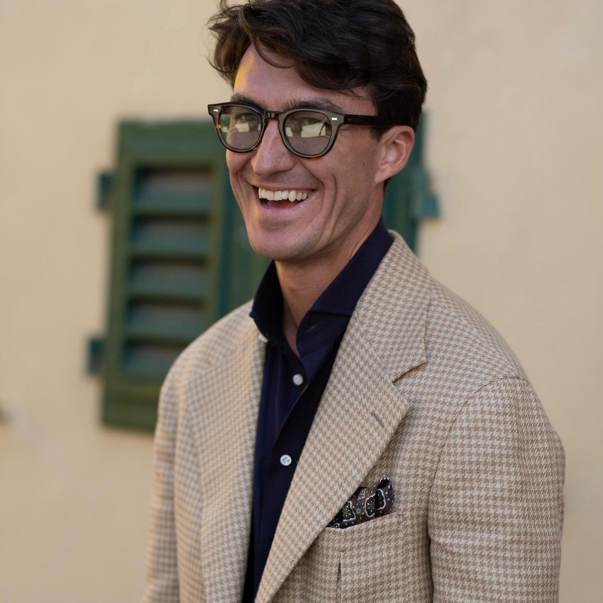 Como Brown Silk Pocket Square — Available in 3 Designs