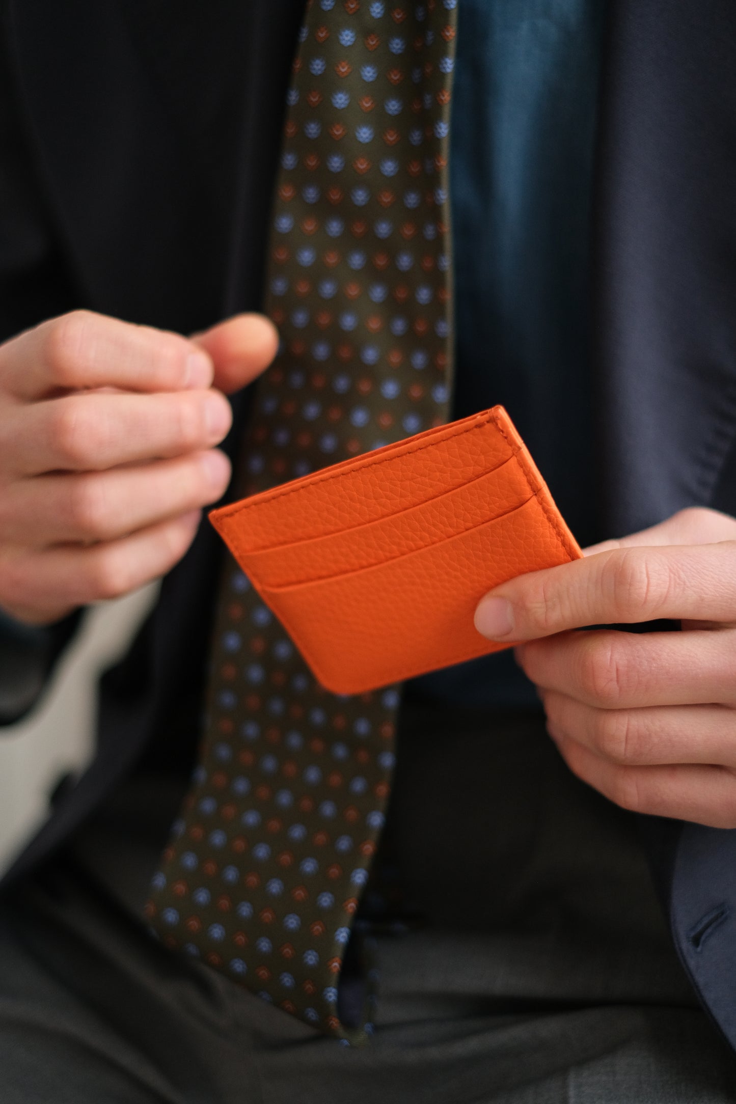 Slim Wallet Orange — Available in 3 Colors