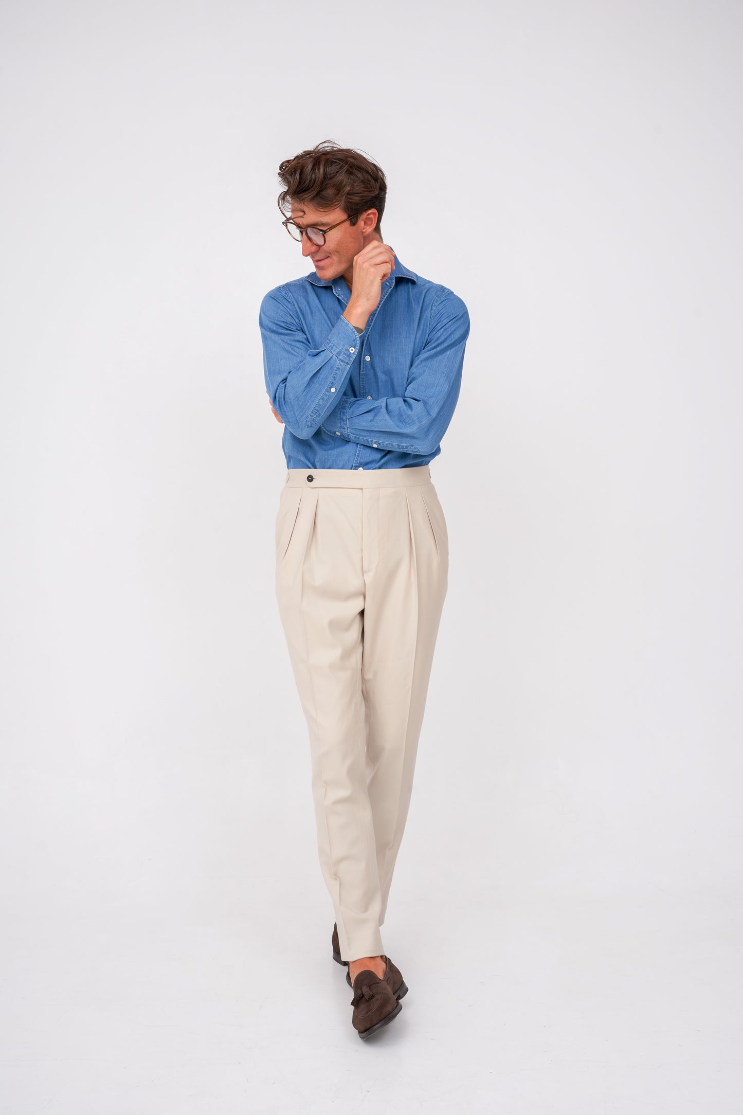 Creamy Wool Trousers