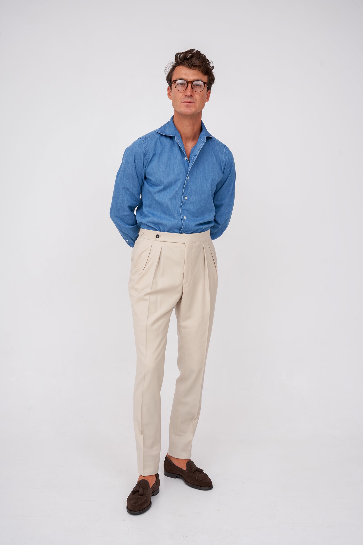 Creamy Wool Trousers