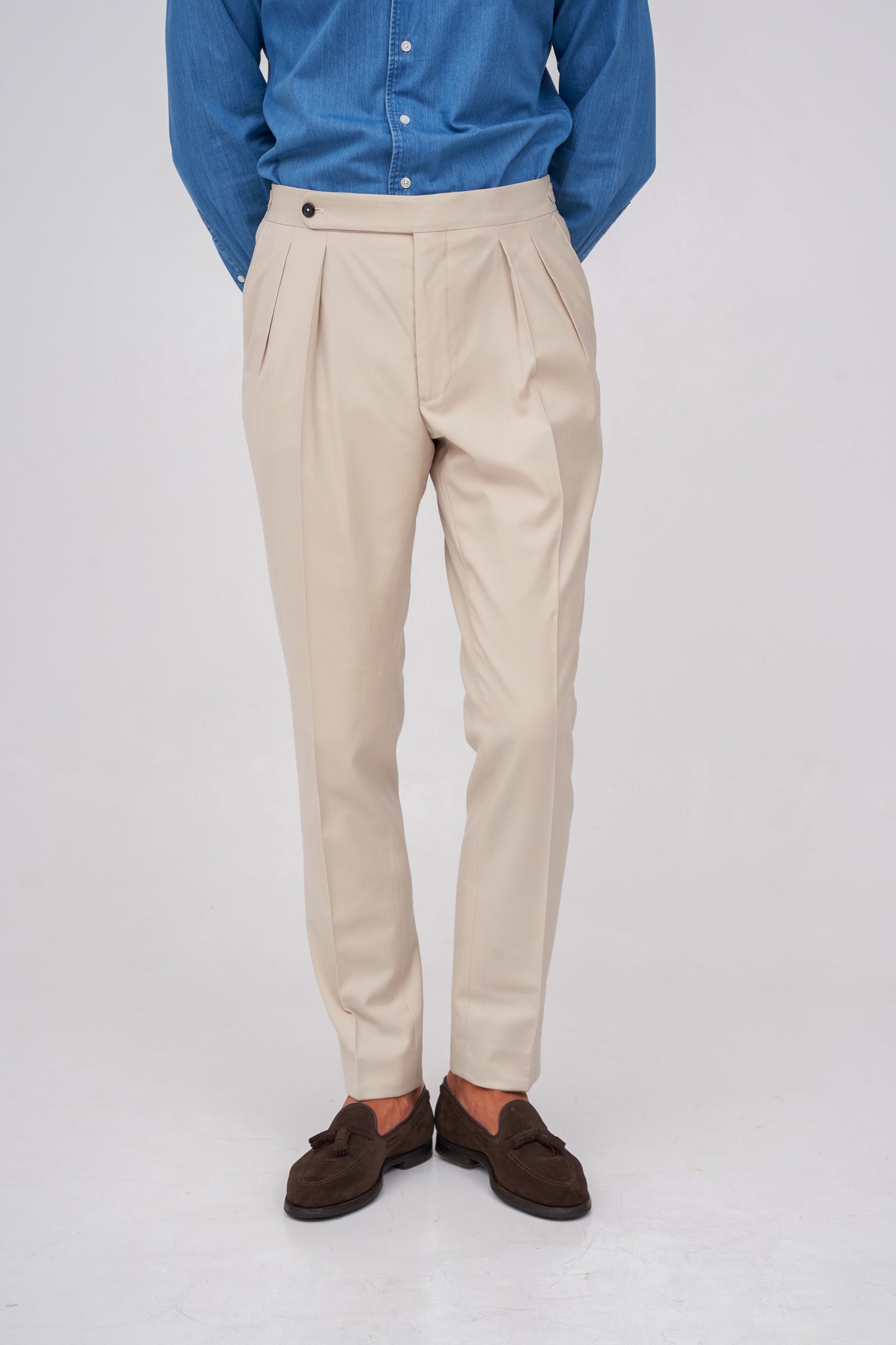 Creamy Wool Trousers