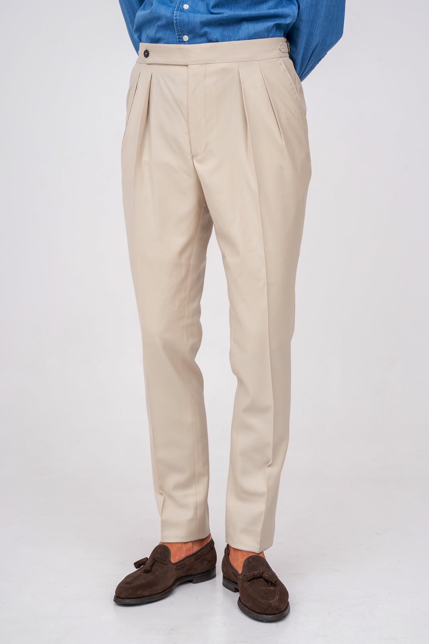 Creamy Wool Trousers